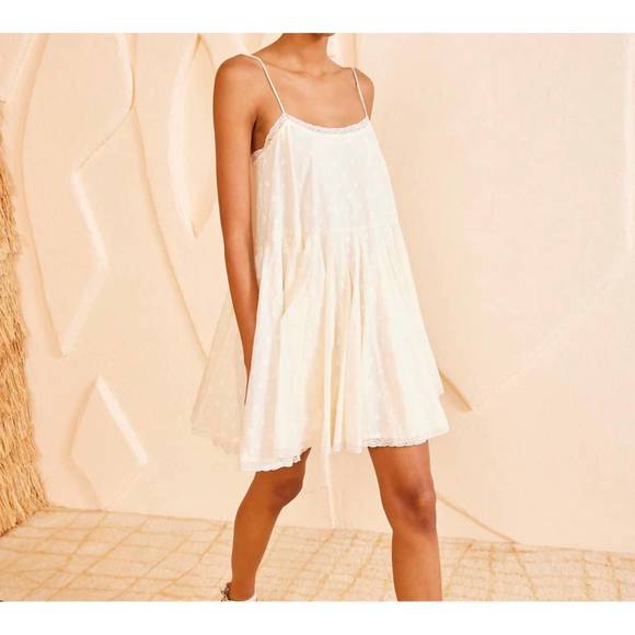 NEW ULLA JOHNSON women's beatriz dress in white